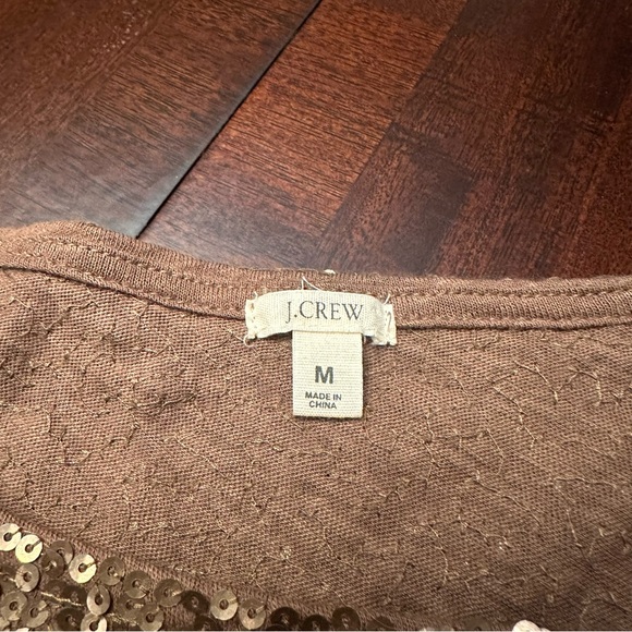J.crew The original small sequin antique gold long sleeve from size med - Picture 6 of 6